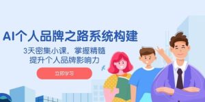 AI个人品牌之路系统构建，3天密集小课，掌握精髓，提升个人品牌影响力-湘创网