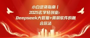 小白逆袭指南，2025玄学轻创业：Deepseek大数据+周易算法的融合玩法-湘创网