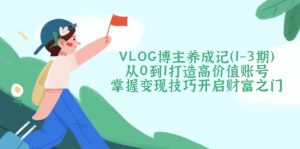 (14541期)VLOG博主养成记(1-3期)从0到1打造高价值账号,掌握变现技巧开启财富之门-湘创网