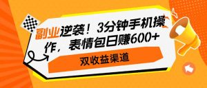 (14438期)副业逆袭!3分钟手机操作,表情包日赚600+,双收益渠道-湘创网
