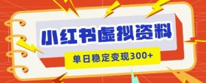小红书虚拟项目新玩法,私域变现多张,教程+资料-湘创网