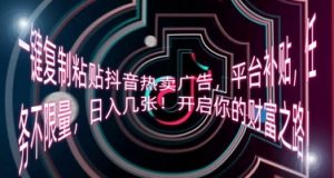 一键复制粘贴抖音热卖广告,平台补贴,任务不限量,日入几张,开启你的财富之路!-湘创网