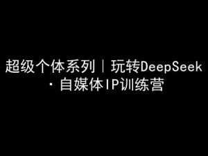 超级个体系列，玩转DeepSeek·自媒体IP训练营，deepseek教程-湘创网