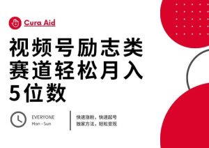 视频号励志类赛道快速涨粉500+,快速起号,轻松变现月入过W-湘创网