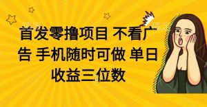 (14505期)零撸项目 不看广告 手机随时可做 单日收益三位数-湘创网