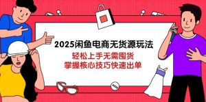 (14389期)2025闲鱼电商无货源玩法:轻松上手无需囤货,掌握核心技巧快速出单-湘创网