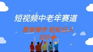 (14399期)短视频中老年赛道,操作简单,多平台收益,无脑搬运日入500+-湘创网