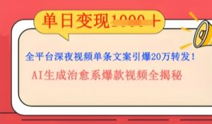 全平台深夜文案新风口:DeepSeek生成百万播放量金句,治愈系内容涨粉速度快4倍-湘创网