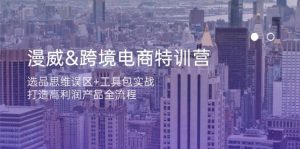 漫威跨境电商特训营:选品思维误区+工具包实战,打造高利润产品全流程-湘创网
