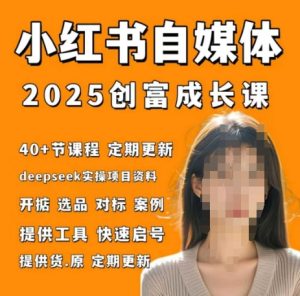 小红书电商自媒体创富课2.0版,实战打卡笔记训练营-湘创网