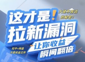 大佬不肯说的秘密，这才是拉新漏洞，让你收益瞬间翻倍-湘创网