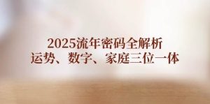 2025流年密码全解析,运势、数字、家庭三位一体-湘创网