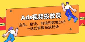 (14258期)Ads视频投放课全解析:选品、投流、剪辑到数据分析,一站式掌握投放秘诀-湘创网