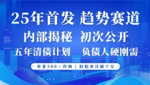 2025年首次公开,真正的事业型赛道,客咨不断,单月轻松破W-湘创网