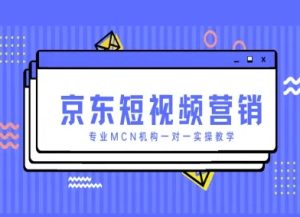 京东短视频营销项目,专业MCN机构一对一实操教学-湘创网