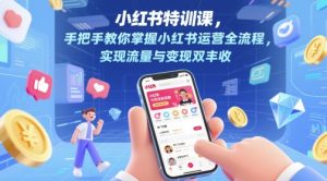 小红书特训课,手把手教你掌握小红书运营全流程,实现流量与变现双丰收-湘创网