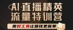 AI直播精英官方特训营,直播底层逻辑和ai实操技巧,用好工具让挣米更简单-湘创网