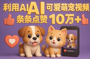 能骗过系统的AI萌宠视频制作全攻略:从0到 2W粉的爆款密码-湘创网