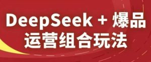 DeepSeek+爆品运营组合玩法,2025淘系精品课-湘创网