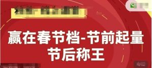 赢在春节档-节前起量，后称王，淘系精品线上系列课-湘创网