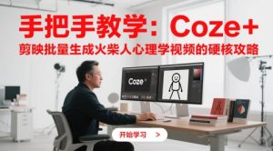 手把手教学:Coze + 剪映批量生成火柴人心理学视频的硬核攻略-湘创网