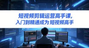 短视频剪辑运营高手课,入门到精通成为短视频高手-湘创网