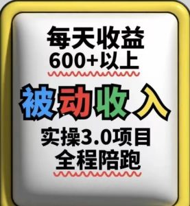 被动收入实操3.0项目，每天收益6张+以上，能长期操作-湘创网