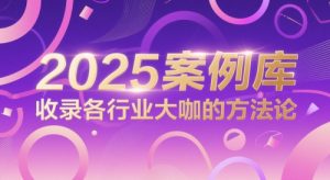 2025案例库,收录各行业大咖的方法论-湘创网