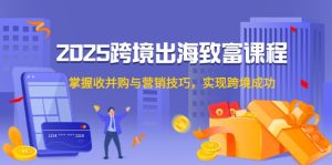 (14898期)2025跨境出海致富课程,掌握收并购与营销技巧,实现跨境成功-湘创网