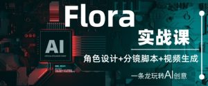 Flora实战课:角色设计+分镜脚本+视频生成,一条龙玩转AI创意-湘创网