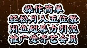 闲鱼超暴力引流推广爱奇艺会员，操作简单，轻松月入5位数-湘创网