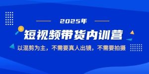 2025短视频带货内训营,以混剪为主,不需要真人出镜,不需要拍摄-湘创网