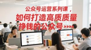公众号运营系列课,如何打造高质量挣钱的公众号-湘创网