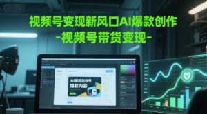 视频号变现新风口AI爆款创作-视频号带货变现-湘创网