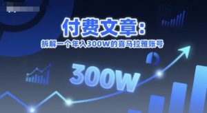 付费文章:拆解一个年入300W的喜马拉雅账号-湘创网