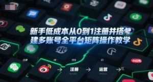 新手低成本从0到1注册并搭建多账号全平台矩阵操作教学,手机号-邮箱-IP-工具-湘创网