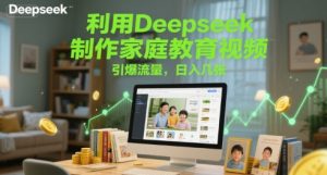 利用Deepseek制作家庭教育视频，引爆流量，日入几张-湘创网