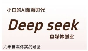 普通人利用Deepseek自媒体创业,零基础友好,小白的AI蓝海时代-湘创网