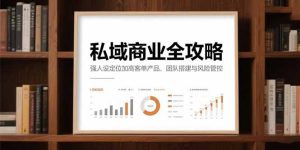 (15294期)私域商业全攻略,强人设定位加高客单产品,团队搭建与风险管控-湘创网