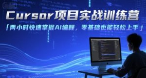 Cursor项目实战训练营,两小时快速掌握AI编程,零基础也能轻松上手-湘创网