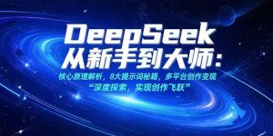 （15484期）DeepSeek从新手到大师：核心原理解析，8大提示词秘籍，多平台创作变现-湘创网
