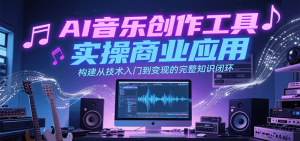 AI音乐创作工具实操商业应用，构建从技术入门到变现的完整知识闭环-湘创网