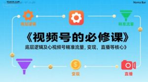 视频号的必修课,视频号的底层逻辑及核心视频号精准流量,变现,直播等核心-湘创网