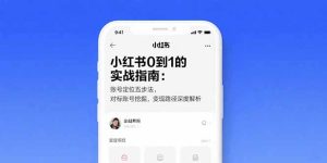 (15566期)小红书0到1的实战指南:账号定位五步法,对标账号挖掘,变现路径深度解析-湘创网