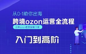 OZON入门到高阶全流程,从0-1助你出海,跨境ozon运营全流程-湘创网
