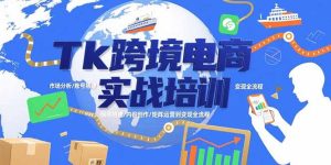 (15584期)Tk跨境电商实战培训:市场分析/账号搭建/内容创作/矩阵运营到变现全流程-湘创网