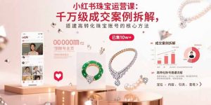 (15742期)小红书珠宝运营课:千万级成交案例拆解,搭建高转化珠宝账号的核心方法-湘创网