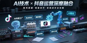 (15630期)AI技术与抖音运营的深度融合应用:涵盖账号搭建、内容创作、收益变现等-湘创网