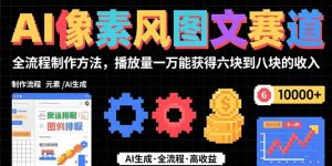 (15572期)AI像素风图文赛道:全流程制作方法,播放量一万能获得6块到8块的收入-湘创网