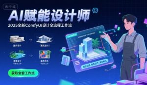 AI赋能设计师, 2025全新comfyui设计全流程工作流 ,室内-建筑-景观-美术,零基础直接上手-湘创网